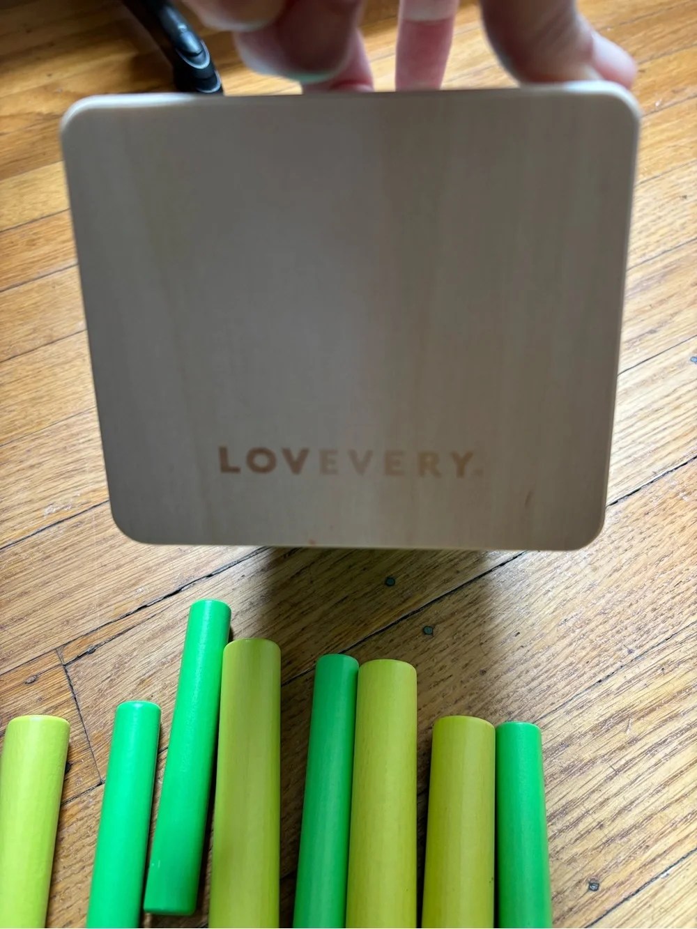 Lovevery bundle- wooden posting stand & play guide!